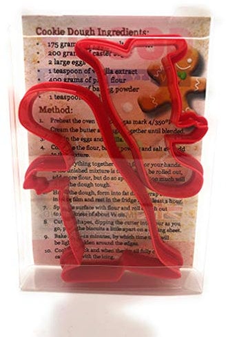 Tyrannosaurus Rex Dinosaur Cookie Set of 2, Biscuit, Pastry, Fondant Clay Cutter
