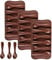 LATRAT Lot de 3 moules à chocolat en silicone - Cuillères - Moule à chocolat - Moule à savon - Bricolage - Gâteau - Bonbons de Pâques