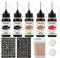 Wubxbvvx Jagua Gel-Tattoo-Set für Damen, Herren, Kinder, Tattoo-Zubehör, freihändiges Set, 3 Farben in 5 Flaschen, Unisex, Temp Tattoo-Kit mit Schablonen für Kinder, semi-permanent