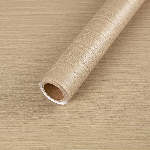 Hode Wood Effect Sticky Back Plastic 40cmx2m Self Adhesive Wallpaper Wood Removable Waterproof Oak Effect Vinyl Self Adhesive for Wall Furniture Kitchen Table
