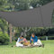 LOVE STORY Voile d'ombrage 2.5x3m Rectangulaire Imperméable à l'eau PES Toile d'ombrage Anthracite avec 95% de Protection UV pour Patio Extérieur Jardin
