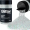 Hemway Premium Glitter Shaker - Silver Holographic | Ultrafine Metallic Flake Sequins for Resin & Epoxy Crafts | Craft Supplies for Tumblers, Festival, Hair, Face, Body, Eye & Nail Art | 130 g