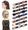 URAQT Barrettes à cheveux pour femme, 8 Pièces Barrette à Cheveux Latérale à Trois Fleurs, Pince à cheveux en strass, Cheveux Mignonnes pour Femmes Accessoires De Cheveux Cadeau