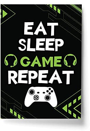 RED OCEAN Gaming Novelty Prints Posters Xbox Inspired Gifts For Gamer Birthday Christmas Gifts For Boys