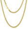 KRKC&CO 6mm Kette Herren, Herren Edelstahl Panzerkette mit Diamantschliff, 14K Gold Vergoldet Cuban Link Chains Goldkette, Geschenke für Damen Mädchen Männer Jungs, [Länge 50,8cm]
