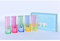 HLYU 5-teiliges Acryl-Vasen-Set, Knospenvase für Tafelaufsätze, maximalistische Dekoration, niedliche Blumenvasen für modernes Zuhause, Büro, Schlafzimmer, Wohnzimmer, Esstisch (Rosa, Lila, Grün,