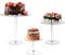 MUXHEL 3 Set Acrylic Cake Stand, Clear Wedding Cake Stand, Round Acrylic Cupcake Stand Durable Cupcake Holder for Pastry Dessert Birthday Party Wedding
