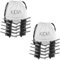 Kidia Bouchon Verseur Professionnel Edition Classique, Lot de 10 Verseurs en Acier Inoxydable pour Cocktails
