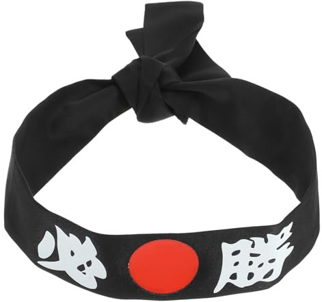 HOLIDYOYO Japanisches Hachimaki Stirnband Traditionelles Samurai-stirnband Für Sport Und Cosplay Einteilig Bequem Und Strapazierfähig Für Karate Partys Und Events