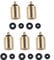Essential Outdoor Camping Gas Refill Adapters Stove Butane Canister Tanks Pack of 5