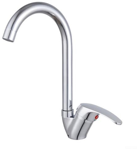HpLive Küchenspülen Hahn, Wasserhähne mit Hebel, Mischbatterie für heißes und kaltes Wasser aus Zinklegierung