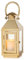 NUPTIO Linternas Doradas Decorativas de Interior: 22cm Altura Linterna Jardín Metal con Cristal para Vela de Pilar - Decoración de Chimenea para Navidad Hogar Sala de Estar Manto Porche Mesa de Bo