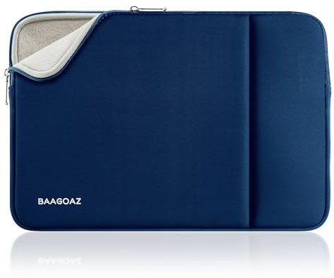 BAAGOAZ Housse pour Ordinateur Portable 11-13 Pouces Pochette Sacoche Compatible avec 11,6 PC Portable Chromebook, 13,3/13,6 MacBook Pro Air M4 M3 M2 M1 2025 2024 2023 & Surface Pro, Bleu Marine