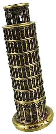 MOLUCKFU Schiefer Turm Von Pisa Modell Vintage Dekor Tischdekoration Tischdekoration Schiefer Turm Von Pisa Gebäude Pizzaturm Mini Schiefer Turm Von Pisa Statue Italien Gebäude