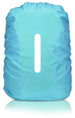 Regenschutz Rucksack, 20L Regenschutz für Rucksäcke mit Reflexstreifen, Regenschutz Schulranzen, Reflektierender Rucksack Überzug Wasserdicht, Backpack Rain Cover für Wandern, Camping, Radfahren
