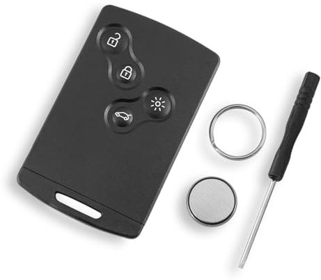 For Renault Laguna Megane Scenic Clio Captur Koleos Logan Duster Sandero Twingo 4 Buttons Car Key Fob Case Shell Battery CR2032