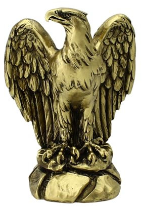Statue des römischen Reiches Adler, 20 cm, Marmorguss, bronzefarben