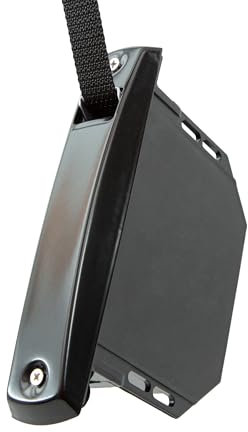 IdeaGenesis - Recogedor Persiana con Frente de Aluminio para empotrar en persianas enrollables Interior. Enrollador persiana para embutir en Obra. Sistema Universal Resistente (Negro Cinta 20mm)
