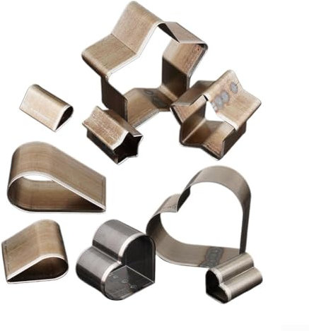 Lot de 3 emporte-pièces précis en forme de larme, cœur et étoile pour cuir