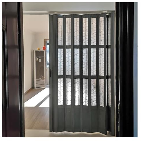 Porte coulissante, Porte Pliante accordéon Porte Accordéon Intérieure Sur Mesure, Hauteur 80 Pouces, Portes De Cuisine/Armoire/Bureau, Porte Accordéon Pliante En Plastique Interne En Pvc Avec Cadre