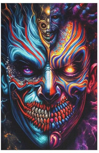 Joker Puzzles 1000 Teile Für Jugendliche Kreatives Holzpuzzlespielzeug Familienspiel Schwierigkeitsgrad Herausforderungspuzzles （78×53cm）