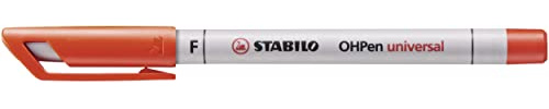 STABILO - Folienstift - OHPen universal - wasserlöslich fein - Einzelstift - rot