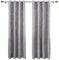 WOLTU Thermovorhang Kälteschutz 2er Set Verdunklungsvorhänge Ösen Vorhang Blickdicht, 250g/m² Schwere Wärmeisolierende Vorhänge Damast Optik Gardinen Wohnzimmer Schlafzimmer, 135x245 cm Dunkelgrau