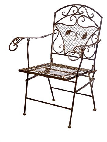 aubaho Nostalgie Gartensessel Eisen 15kg Gartenstuhl Sessel Stuhl antik Stil Chair Iron