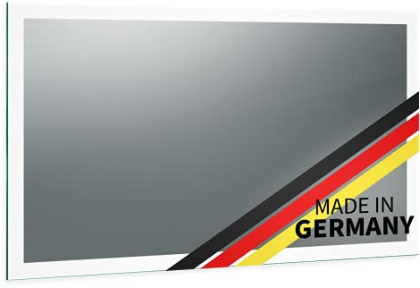 Spiegel ID Noemi: LED Badspiegel mit Beleuchtung 70x70cm (Breite x Höhe) - nach Wunsch anpassen - Made in Germany - Beleuchtung: rundherum - Lichtfarbe: warmweiß