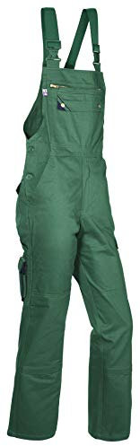 pka Herren Latzhose Star, 100% Baumwolle, (Grün, 42)