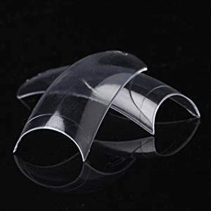 TNBL Clear Nail Tips Refill Pack of 50 (Size 7) for Artificial Nail Extensions, Manicure & Pedicure