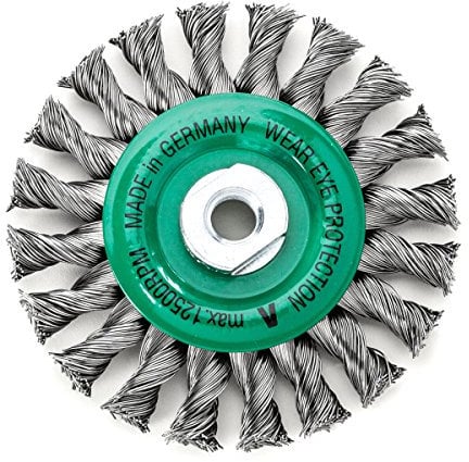 Lessmann Zopf-Rundbürste 125 x 14 mm 20 Z ROH glatt 0,50 mm Gew. M 14, 473817