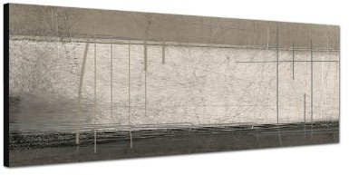Augenblicke Wandbilder Keilrahmenbild Wandbild 150x50cm Malerei Kunst abstrakt beige braun