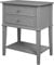 Ameriwood Franklin Beistelltisch mit 2 Schubladen, grau