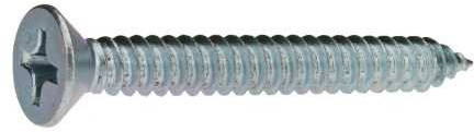 Reidl Senkkopf Blechschrauben 4,8 x 38 mm DIN 7982 Stahl galv. verzinkt farblos 250 Stück