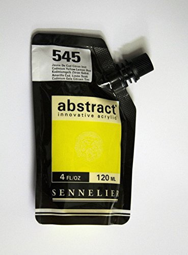 Sennelier Abstract Innovative Acrylic Artist Paint Pouch 120ml (545 Cadmium Yellow Lemon Hue)