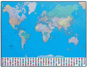 Hansa Schreibunterlage GeoPad Welt (deutsch) 65x50cm