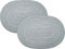 Pichler Tischset Samba 2er-Pack Silber Größe oval: 33x48 cm