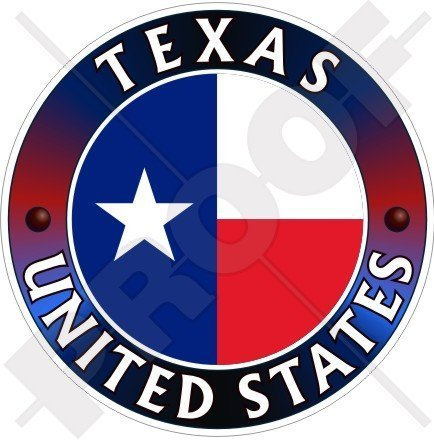 TEXAS Texaner Staat USA, Amerika 100mm Auto & Motorrad Aufkleber, Vinyl Sticker