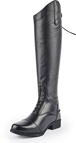 Shires Moretta Gianna - Stivali da equitazione in pelle, per adulti, colore: Nero, Nero , 42 1/3 EU