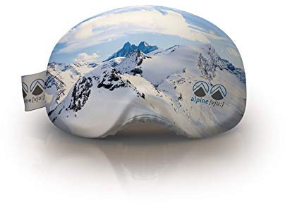 alpine [vju:] - Skibrillenschutz | Goggle Schutz Cover | elastisch aus Mikrofaser | Unisex (Foto Großglockner)