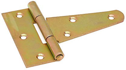 10 x T-SCHARNIER/KREUZGEHÄNGE 100 MM GELB VERZINKT