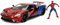 Jada Toys Marvel Spiderman 2017 Ford GT, 1:24 Modellauto inkl. Spiderman Figur, aus Zinkdruckguss, öffnende Flügeltüren, inkl. Freilauf, rot/blau