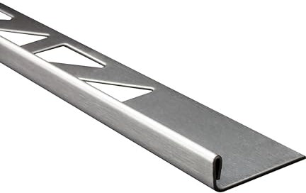 L-Profil Edelstahlschiene Fliesenprofil Fliesenschiene Edelstahl V2A L250cm 6mm gebürstet
