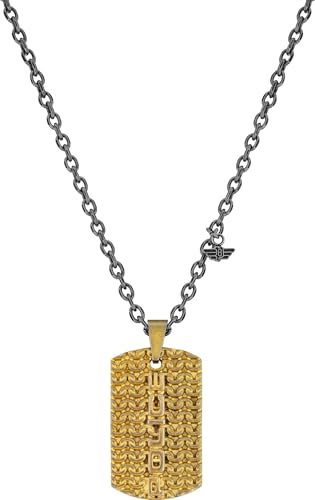 Police Herren-Halskette Edelstahl Dog Tag Engawa PJ26565PSQG.03