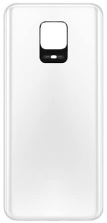 Somefun Replacement Rear Battery Cover for Xiaomi Redmi Note 9S / Redmi Note 9 Pro 6.67 Inch Glass Back Cover without Camera Lens (Glacier White)