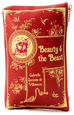 Well Read Die Schöne und das Biest Clutch Handtasche für Literaturliebhaber - Kleine Handtasche Damen Kosmetiktasche für Leser - Unterarmtasche