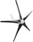 Windmühlengenerator 800W 5-Blatt-Kleinwindkraftanlagen-Kit Industrielle Energieausrüstung(Schwarz 48V)