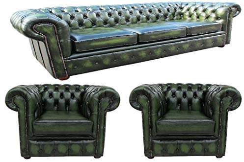 jvmoebel Chesterfield Couch Sofa XXL Big Garnitur Sofagarnitur 4+1+1 Sitzer Garnitur Neu