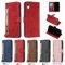 nancencen Hülle Kompatibel mit iPhone XR (6.1), Funktionskartenhalter Flip Schutzhülle Silikon Back Cover PU Leder Brieftasche Handytasche im Bookstyle Funktion (Rot)